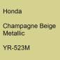 Preview: Honda, Champagne Beige Metallic, YR-523M.